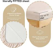 Satin Sheets Full Size Bed Sheets Set 4 Pcs, Soft And Durable Pillowcase, Flat Sheet And Fitted Sheet, Hotel Luxury Silky Satin Sheets Set (Full, Beige) - Beige - View 5