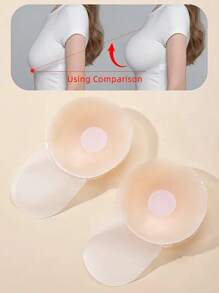 1 Pair Silicone Lift Bra Pasties For Women, Wedding Dress Strap Breast Petals, Summer Invisible Nipple Cover Breast Pads