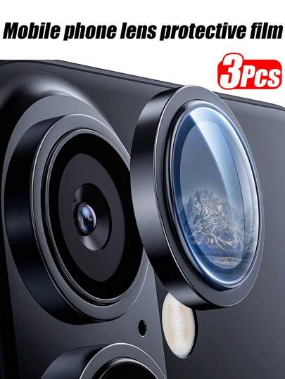 3片装相机镜头保护膜，兼容 17、16 Pro Max、16、16 Plus、16 Pro、15 Pro Max、15、15 Pro、15 Plus、14 Pro Max、14、14 Pro、14 Plus、13 Pro Max、13、13 Pro、12、11等机型，全屏覆盖，防刮花，防摔，清晰成像