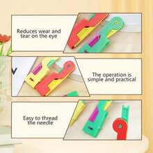 Automatic Needle Threader, Needle Threaders For Hand Sewing Plastic Sewing Machine Needle Threade For Embroidery Cross Stitch Craft (1)