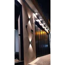 Kit 3 Arandelas 2 Frisos com Lâmpadas LED G9 - Facho Duplo Interno e Externo - Luminária de Parede para Muro, Piscina, Jardim e Corredor - Preto, Branco ou Marrom - Branco - Visão 7