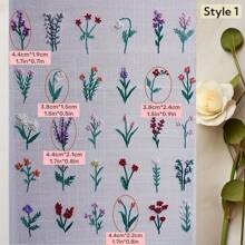 30Pcs Embroidery Pattern Papers For Shirts & Sweaters, Water-Soluble Adhesive DIY Craft Material Kit With Video Tutorials. Ideal For Handmade Gifts, Craft Sets, DIY Clothing, DIY T-Shirts, DIY Presents, DIY Fashion, DIY Tutorials, Sewing Kits, Embroidery Sets.