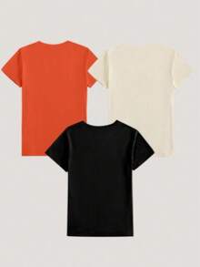 SET DE 3 PLAYERAS C01 CON DISEÑO DE CORAZONES PARA ESTE VERANO IDEAL PARA GYM O CASUAL - Multicolor - Ver 2