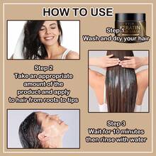 Keratine Magic Hair Mask Protein Straight Hair Repair Dry Frizzy Damaged Hair Cream Professional Smooth Shiny Deep Moisturizing Care 60G