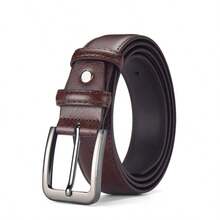 男士休闲复古皮带，带针扣，适合搭配牛仔裤，父亲节和情人节礼物