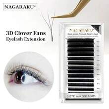 Nagaraku W Lashes 3D 4D 5D Egyptian Volume Eyelash Extension Lengthening Volume Mega Lashes. - D - 查看 4