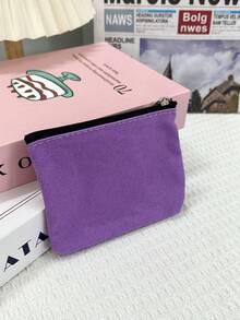 Canvas portemonnee met kaarthouder, minimalistische stoffen portemonnee met harde munt, kleine tas, draagbare portemonnee voor dames, portemonnee, miniportemonnee, portemonnee, reisportemonnee, portemonnee, schoolspullen, schrijfwaren, pennenetui - Veel kleurig - Bekijken 11