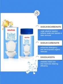 Active Toilet Cleaning Powder, Household Bathroom Toilet Cleaner, Eliminate Odor And Stain, Clean And Descale - Multicolor - View 7