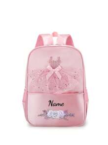 Custom Dance Bag, Can Be Printed With Personalized Name Or Holiday Greetings. Customize Your Own Backpack. Fashionable Casual Multifunctional Backpack, Cute Lace Ballet Bag. This Lightweight Coin Purse Is Perfect For Teenagers To Use In Daily Life,Chic Autumn,Kids,Customized Kids Bag - Multicolor - View 25