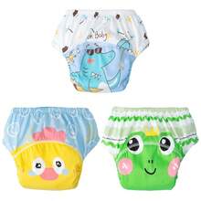 5pcs Children's Training Pants, Breathable Leak-Proof Baby Learning Pants, Washable Diapers, Infant Potty Training Pants, Newborn Training Pants, Reusable Baby Cloth Diapers, Suitable For Boys And Girls - Multicolor - View 39