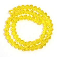 1 件透明黄色切片算盘水晶珠,3/4/6/8/10 毫米,多款式散珠,时尚休闲百搭,手工 DIY 串珠,适用于多层手链、项链、珠宝制作、吊坠、装饰配件批发 - 黃色 - 查看 9