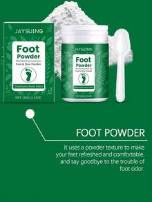 1 Confezione da 100g di Polvere Detergente per Piedi, Polvere Deodorante per Scarpe, Deodorante, Deodorizzante per Scarpe, Rimuove Odore dalle Scarpe, Mantiene le Scarpe Asciutte, Polvere Detergente per la Cura Quotidiana delle Scarpe