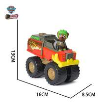 Spin Master Rescue Fleet Series - Tracker Transformable Monster Truck Black-Red Jungle Explorer Truck With Hidden Claw Claw Mechanism, Sturdy Construction For Imaginative Play (PVC Material, 3+ Years, Non-Slip Traction, Play Set)​