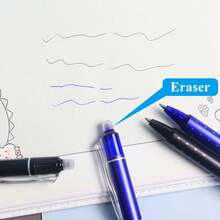 66支可擦笔，0.5mm中号笔尖，适用于儿童、学生、学校、办公室、文具、礼品 - 6种颜色包括蓝色、黑色、红色、绿色、浅蓝色、橙色、紫色、玫瑰红、棕色、浅绿色、黄色、粉色 - 适用于返校、万圣节、感恩节、圣诞节、生日等场合。 - 彩色 - 查看 6