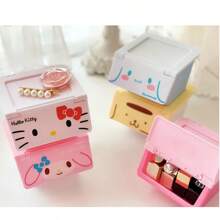 Sanrio 3pcs/Sanrio Hello Kitty Y2K Desktop Clamshell Storage Box Kuromi My Melody Cinnamoroll Pochacco Jewelry Box Trash Storage Box Gifts