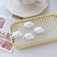 8件热销可爱闪亮流汗云冰箱贴。磁性磁铁，石质树脂白云水杯装饰，留言贴纸，个性化礼品，家居装饰，家居用品，厨房装饰，厨房用品，冰箱装饰，节日最佳礼物，