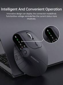 Monster Sound M2pro 无线人体工学鼠标 双模式静音 2.4GHz 光学右腕隧道鼠标 办公室台式电脑和笔记本电脑 - 彩色 - 查看 7