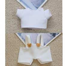 [Nur Kleidung] LABOBU Zubehör Puppenkleidung 15cm LABOBO Figur Latzhose LBB Plüschpuppen Shorts - Verschiedenfarbig - Übersicht 12