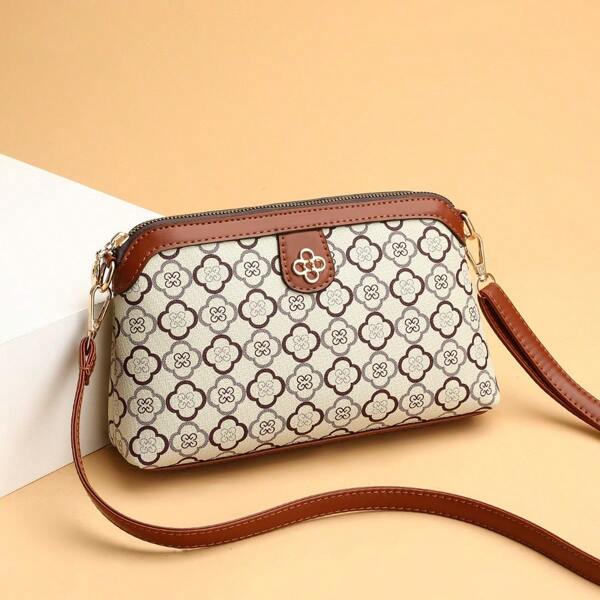 1pc Soft Leather Women's Totes Bag Retro Roomy Women's Shopping Bags Mother Shoulder Messenger Bag Print Women Handbags Sac A Main1