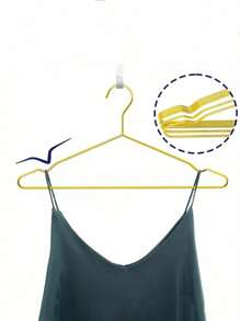 10pcs Sturdy Metal Hangers With Wide Arc Design And Non-Slip Grooves - Extra Wide & Thick, Suitable For Suits, Closets, Delicate Clothing - Space-Saving Wardrobe, Suitable For Dry Cleaners - Professional Grade Closet Storage Supplies