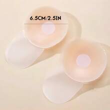 1 Pair Silicone Lift Bra Pasties For Women, Wedding Dress Strap Breast Petals, Summer Invisible Nipple Cover Breast Pads