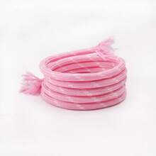 5M 5mm Corda Trançada Multiúso - Corda Colorida de Poliéster para Cordões Externos, Fazer Pulseiras, Chaveiros, Coleiras de Cachorro