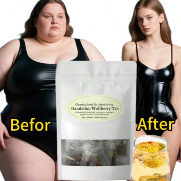 Dandelion Wolfberry Tea, Goji Berry Chrysanthemum Cassia Seed Tea, Seven Natural Herbal Ingredients, For Kidney & Liver Health