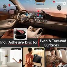 360° Rotating Magnetic Phone Stand, Foldable & Telescopic, ABS Material, Non-Waterproof, Perfect For Car, Shower, Travel, Gym, Smooth Mirror - Adjustable And Rotatable Stand, Phone Holder | Modern Phone Stand | Adjustable Stand PS:Only Suitable For Installation And Use In Locations With Smooth Surfaces Compatible With IPhone, Android Phone, Gift For Birthday, Family, Friends Car Accessories, Car Phone Holder