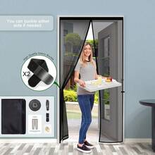 Tenda antizanzare magnetica nuova per il 2025, larghezza 100/120/140cm lunghezza 240cm - in materiale a rete fine, zanzariera magnetica completa, può essere chiusa individualmente per il balcone, facile da installare (nero/bianco), tenda zanzariera estiva/zanzariera magnetica/zanzariera/tenda zanzariera magnetica per porta/zanzariera per balconi