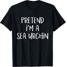 Pretend I'm A Sea Urchin Costume Funny Ocean Halloween Party T-Shirt220G Cotton For All-Day Comfort – Great For Beach Days, Hiking, Cotton ManfinityCasual Meetings, Or Airport Looks – Easy To Dress Up Or Down – Makes A Unique And Practical Gift For , Travelers, And Busy Professionals. - 白色 - 查看 1