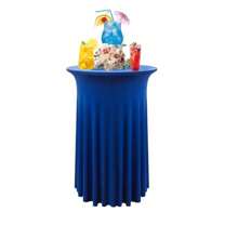 Set de 2 manteles redondos de 32x43"/24x43" de estilo elástico y ajustado en spandex para bares, pubs, bodas, fiestas, banquetes y cumpleaños