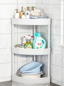 1 قطعة رف مثلث للمطبخ، رف تخزين للزوايا للتوابل والبهارات والأواني المطبخية