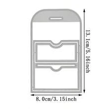Troqueles de corte de acero al carbono, marco de encuadernación de libros, adecuado para cortar papel, tarjetas de felicitación, estampado en relieve, proyectos de manualidades de decoración del hogar - Plateado - Ver 16