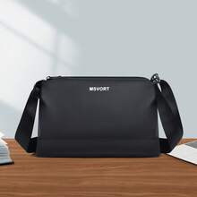 Men's Casual Crossbody Bag, Multi-Color Options, Multi-Zipper Design Side Bag - Multicolor - View 3