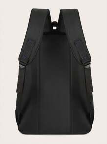 Borsa a tracolla semplice in colore unito decorata con stelle, borsa a tracolla multifunzionale casual in nylon leggero per uso quotidiano, zainetto portatile per esterno, borsa per ritorno a scuola, borsa per vacanze primaverili, borsa a tracolla, forniture scolastiche, portafoglio, zaino da uomo, zaino da studente, borsa uomo essenziali per una nuova vita