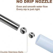 1 Automatic Drinking Machine Hamster Water Bottle With Three-Dimensional Small Animals Water Bottle Hanging Automatic Small Animal Drinking Machine, Hidden Space, Leak-Proof