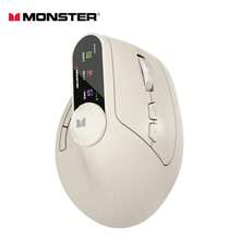 Monster M2MAX Wireless Vertical Mouse Ergonomic 4000 DPI Silent Mouse Suitable For Tablets And Laptops 2.4GHz Optical Mouse
