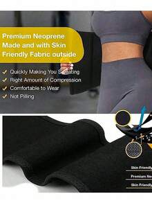 1pc Women Waist Trainer, Waist Cincher, Sauna Sweat Waist Belt, Sports Fitness Waist Trimmer, Belly Band, Waist Slimming Belt, Abdominal Trainer