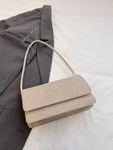 复古撞色豹纹优雅单肩/腋下包，女士豹纹手提包，豹纹强势回归