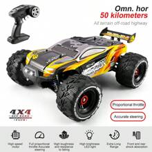4DRC H3 Coche RC 1:16 a 70KM/H o 50KM/H 4x4 con luces LED Control Remoto, Coche teledirigido Monster Truck Drift de Alta Velocidad para Niños|H5 Coche RC de Alta Velocidad Profesional 4x4 control remoto todoterreno para adultos con neumáticos grandes, juguete para niños, regalo de Navidad con caja