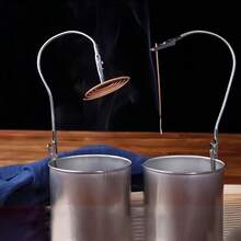 3 Pieces Stainless Steel Portable Vertical Mosquito Coil Holder - Adjustable Double Alligator Clip, Heat-Resistant And Anti-Dumping Design, Suitable For Indoor And Outdoor Use, Heavy Duty Anti-Insect Holder Suitable For Home, Patio, Camping, Mosquito Protection, Essential Accessories For Patio, Fashionable Metal Texture,