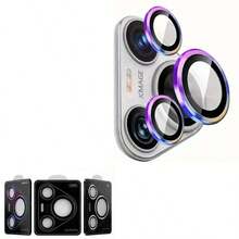 1 件带定位工具的相机镜头钢化玻璃保护膜，兼容华为 Pura 70/70 Pro/70 Ultra；也适用于带金属镜头环的华为 Pura 80/Pura 80 Pro/Pura 80 Ultra 适用于日常防护、办公室、家庭镜头保护膜手机相机盖防水防震防摔防摔防刮防指纹全覆盖 - 彩色 - 查看 20