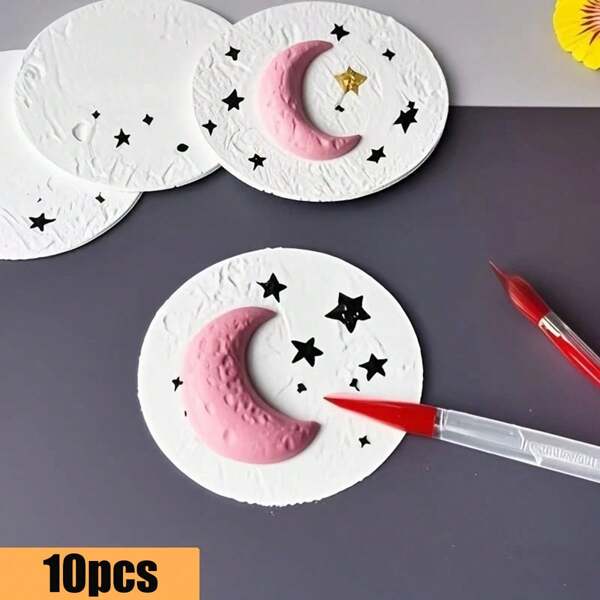11pcs (10+1 Pen) 3D Round, Heart, Flower Board Paper, Foaming Expansion Art Paper, Interesting Paper Arts For DIY And Creative Activities - An Ideal Gift Choice For Christmas, School, Office, Family Activities, Emotional Communication, And Companionship,Back To School,School Supplies