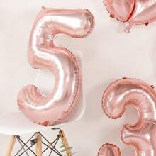 1 Stück 32 Zoll Roségold Nummer Luftballon, niedliche Party Dekorationsballons geeignet für Geburtstagsfeier, Hochzeit (ohne Aufblasaccessoires)