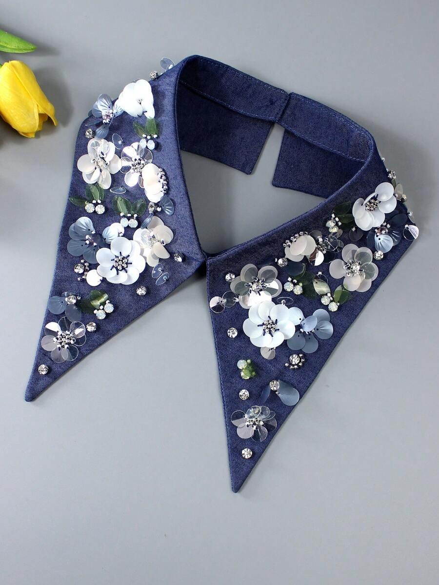 1 pieza Collar de lujo premium brillante, diseño clásico vintage versátil, accesorio de collar de mujer decorado a mano con cristales, adecuado para primavera, verano, otoño e invierno para vestidos, decoración navideña, atuendo de graduación, discoteca