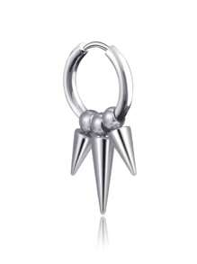 1 Pair Punk Goth Hip Hop Multi Spike Stud Earrings, Unisex For Daily Wear, Party, Festival, Back To School, Graduation Celebration