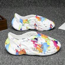 Women's Sandals Beach Slippers Unisex Breathable Hollow Garden Slipper Foam Runner, Casual Shoes Clogs Sandals Quick Drying Slippers Walking Lightweight Rain Beach Summer Pool Water Shoes Breathable Footwear, Mens Women Garden Clogs Shoes House Slippers Indoor Outdoor Beach Shoes Slip On Comfortable Shoes Air Cushion Quick Drying Outdoor Sandals - White - View 6