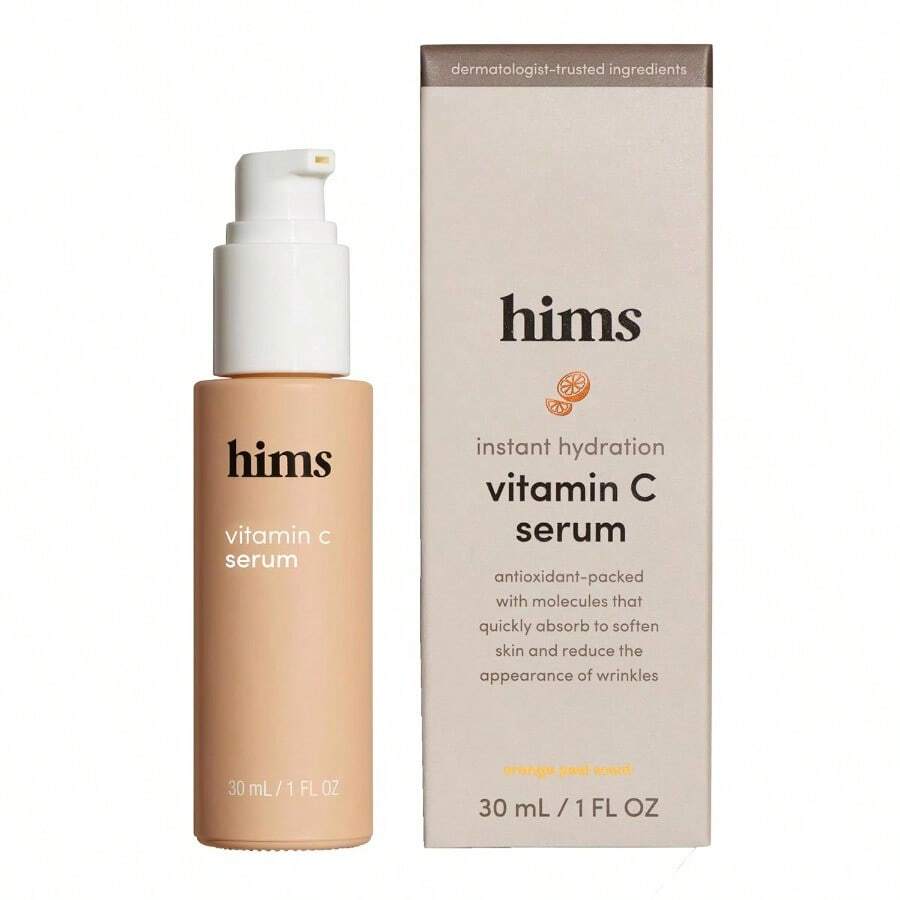 Hims Vitamin C Serum For Men Brightens Evens Skin Tone Reduces Wrinkles Highly Concentrated AntiAging Vitamin C Face Serum For Men 1 Fl Oz - as pic - View 1