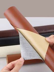 1Pc,Faux Leather Repair Patch - Self-Adhesive Faux Leather Fabric Patches For Sofas And Chairs, Quickly Repair Holes And Tears, Brown, Easy To Apply, Car Seat Repair, Furniture Repair, Fashion Design, Easy-To-Apply Tape