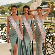 1pc/Set. Fashionable Onion Fabric Formal Belt. Shoulder Strap For Single Party, Dance Event, Glittering Waist Belt Suitable For Both Men And Women.Queen And King Of The Dance Floor.